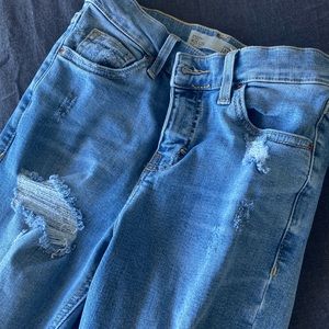 Topshop petite Jamie ripped jeans size 25